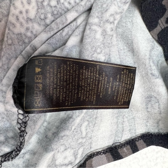 Kardashian Kollection Long Sleeve Cropped Top Animal Print Size L - Picture 13 of 13